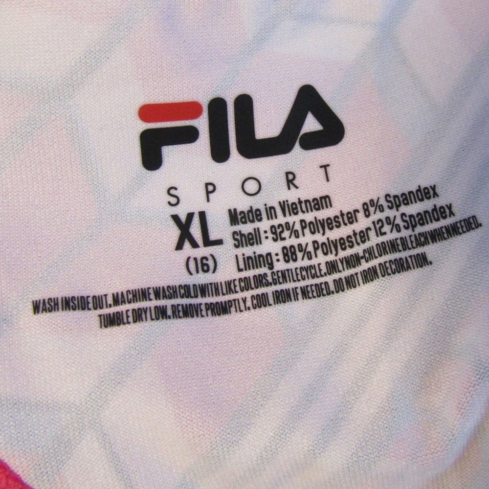 NWT Fila Girl's Athletic Tennis Dress Pink Black - Picture 6 of 6